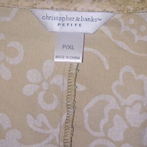 Christopher & Banks Petite Graffic Jacket Size XL